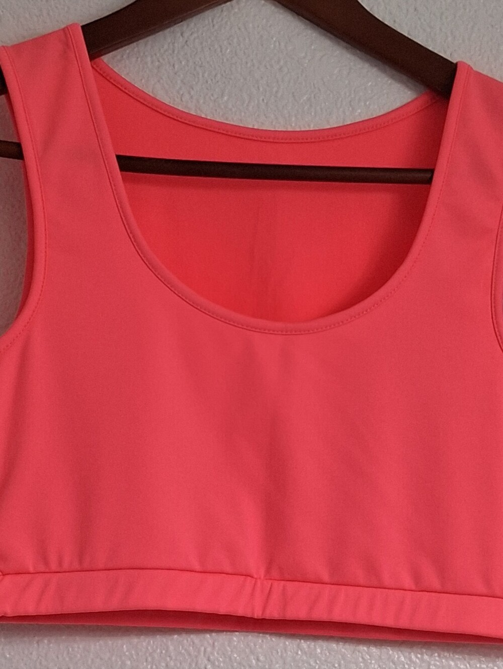 NEW Neon Coral 2 Piece Body Con Top & Skirt    Size S